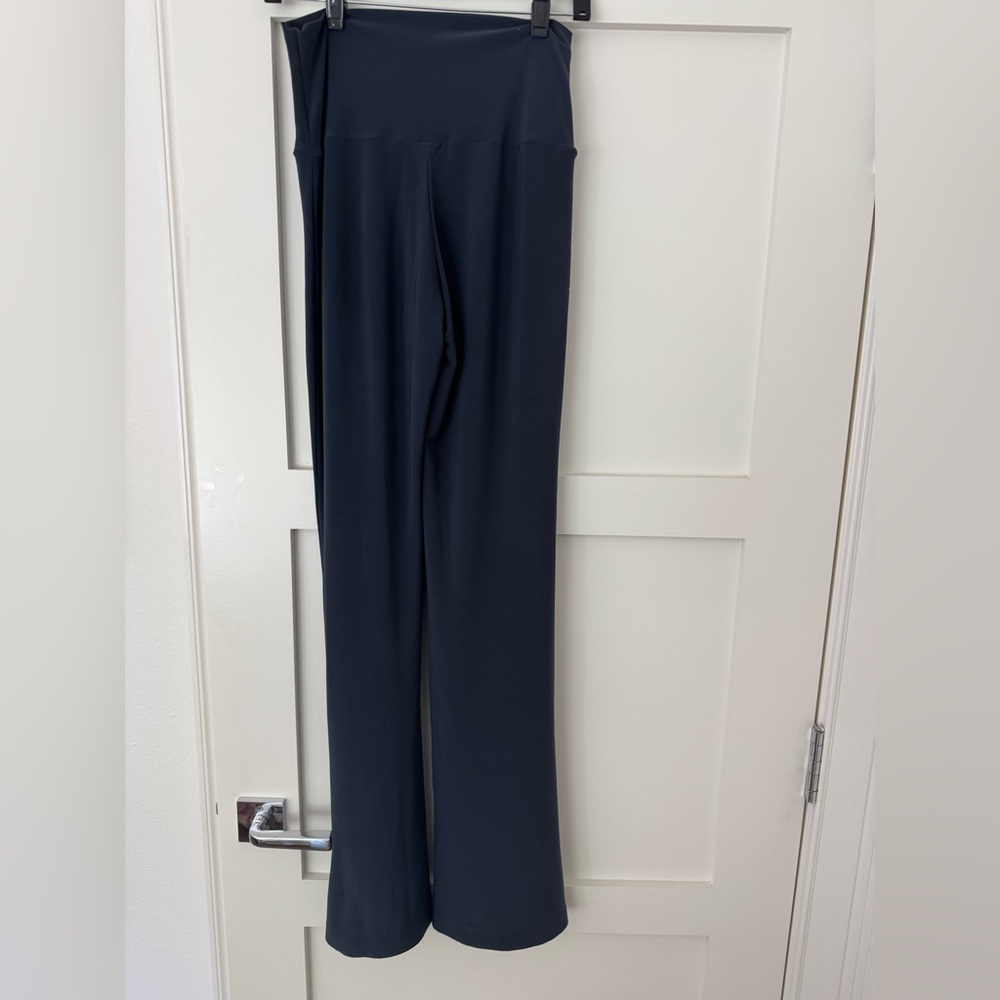 Norma Kamali Navy Flare Pants